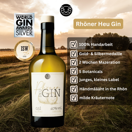 Rhöner HEU Gin mit 2 Minis + 2 Tonic gratis